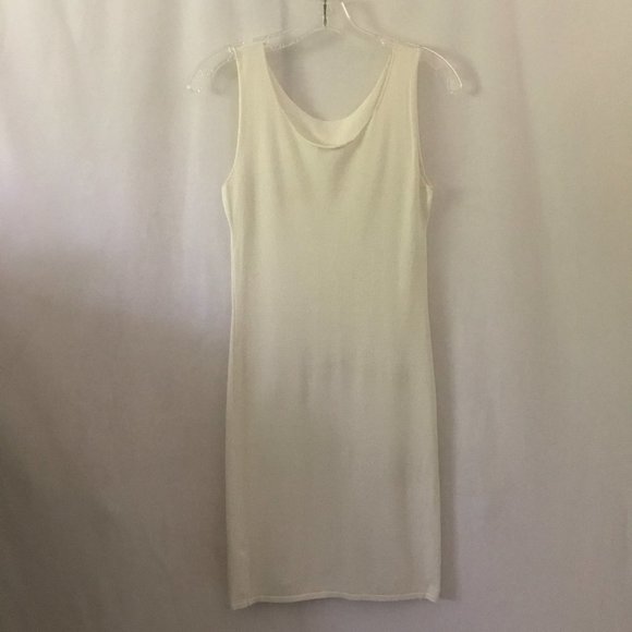 kd dance New York White Scoop Neck Knit Dress - Picture 1 of 5
